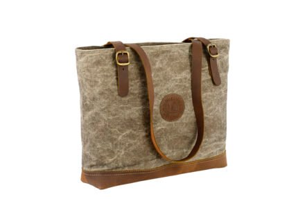 Canvasgears Handcrafted Canvas & Leather Tote Bag with Premium Hardware – 513