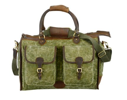 CanvasGears Outdoor Leather and Canvas Travel Bag with Premium Hardware – 506