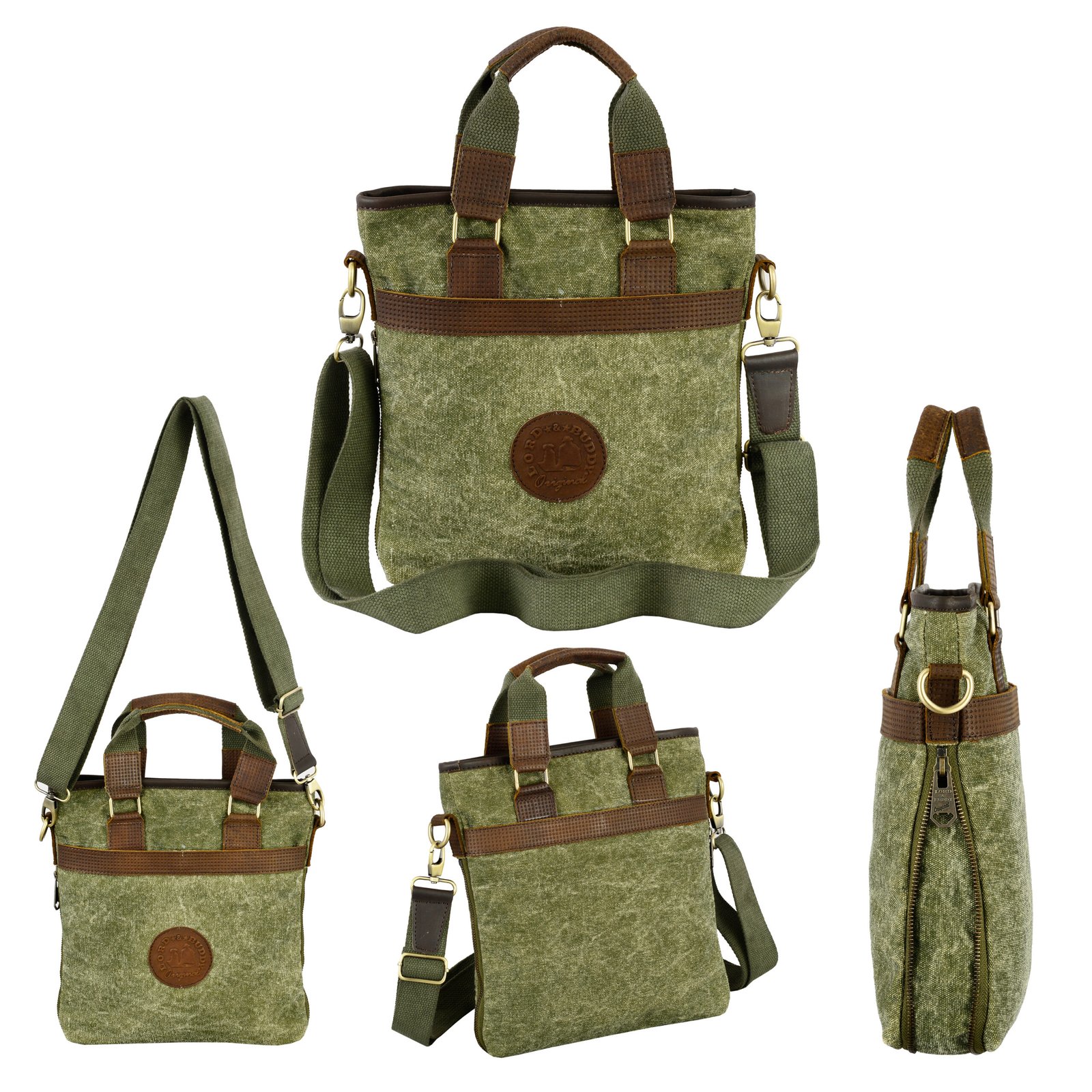 d1 CanvasGears Tote Bag built with a Handcrafted Premium Canvas and Leather body, reinforced by durable hardware- 514 - Image 1