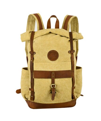 CanvasGears Expandable Backpack – Expertly Handcrafted in Premium Canvas & Leather – 509